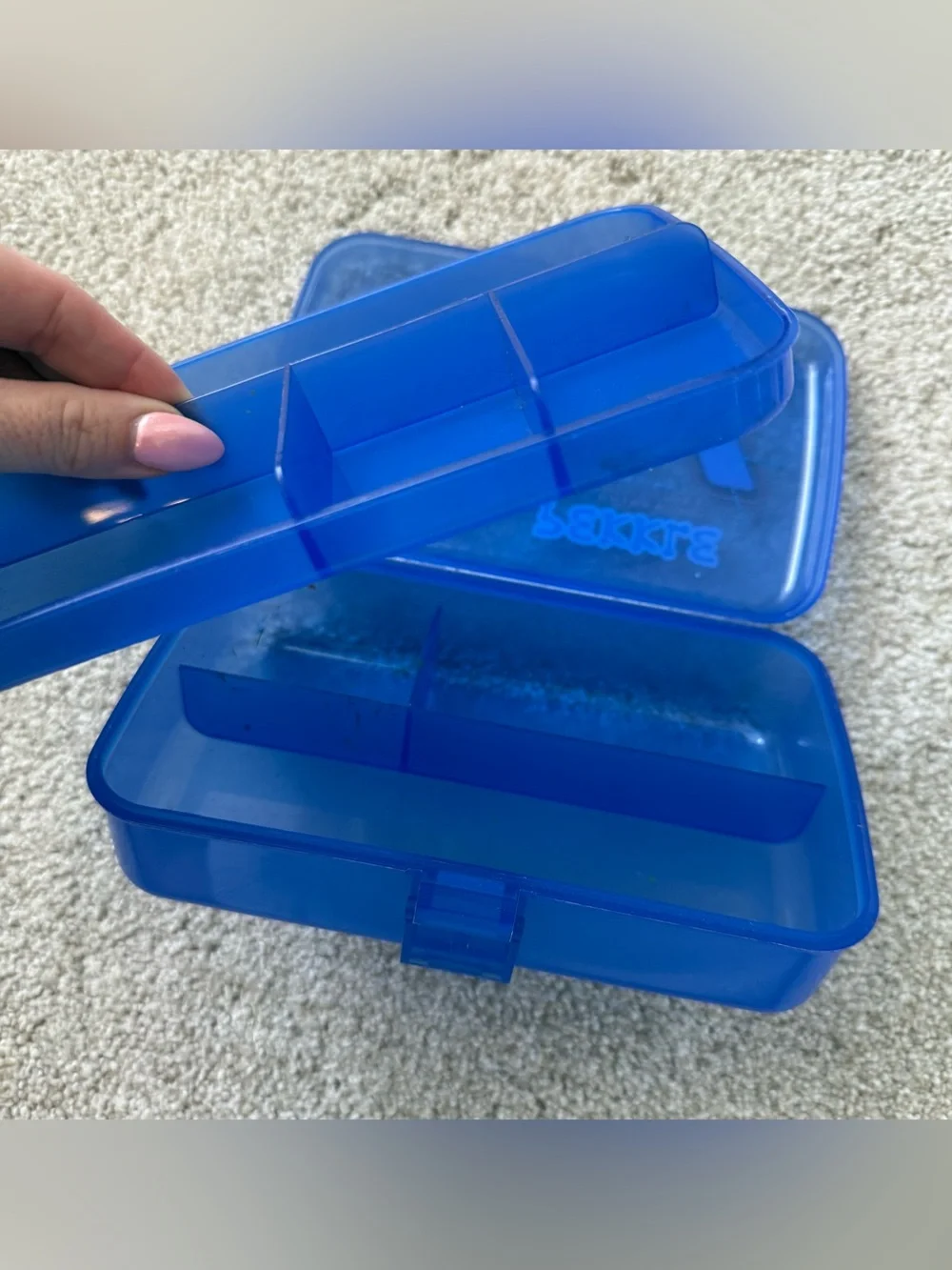 Vintage 1997 Sanrio Pekkle Plastic Pencil Box Storage Organizer